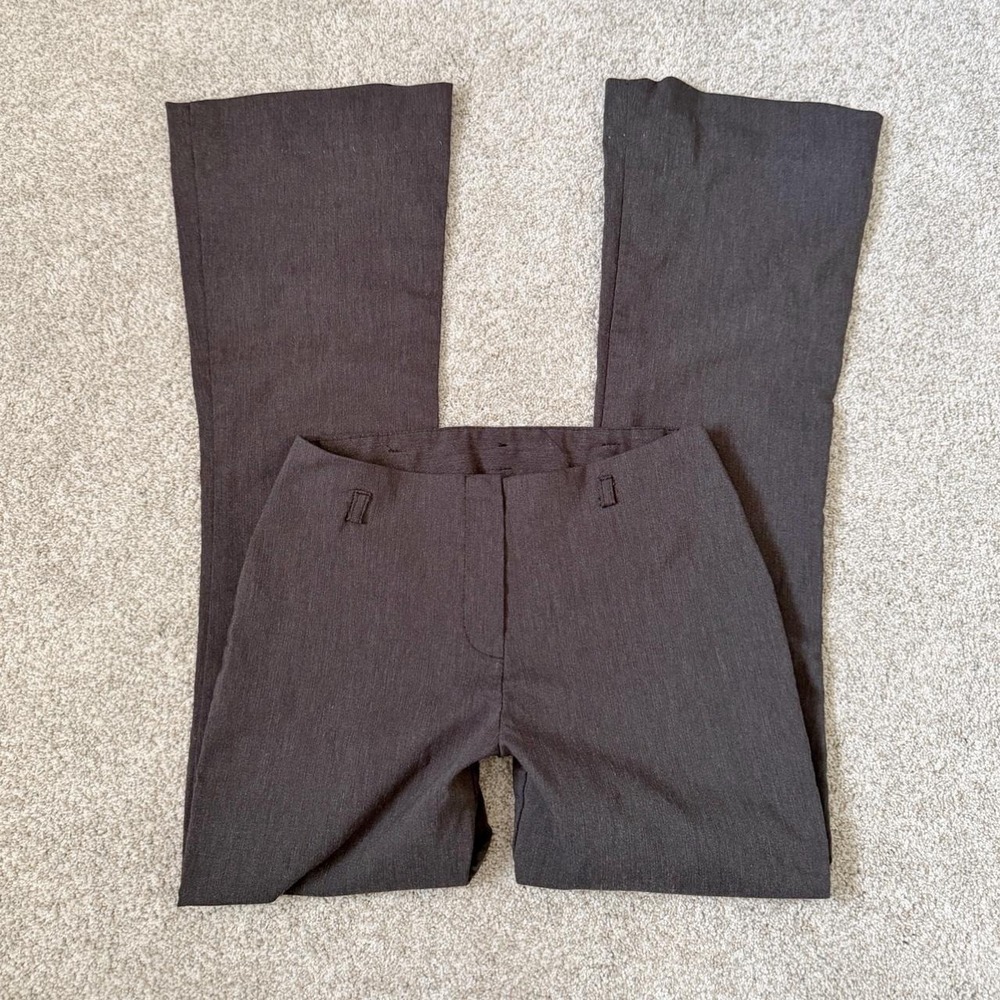 True Vintage Spring Street Charcoal Flare Leg Trousers — Size 3